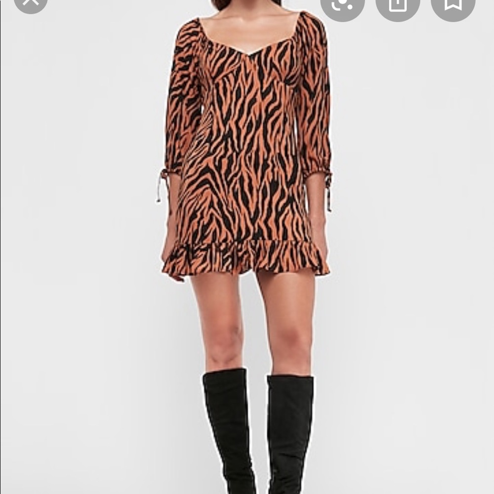Express Tiger Print Dress size medium